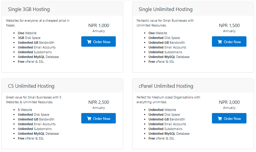 Cheap Web Hosting in Nepal